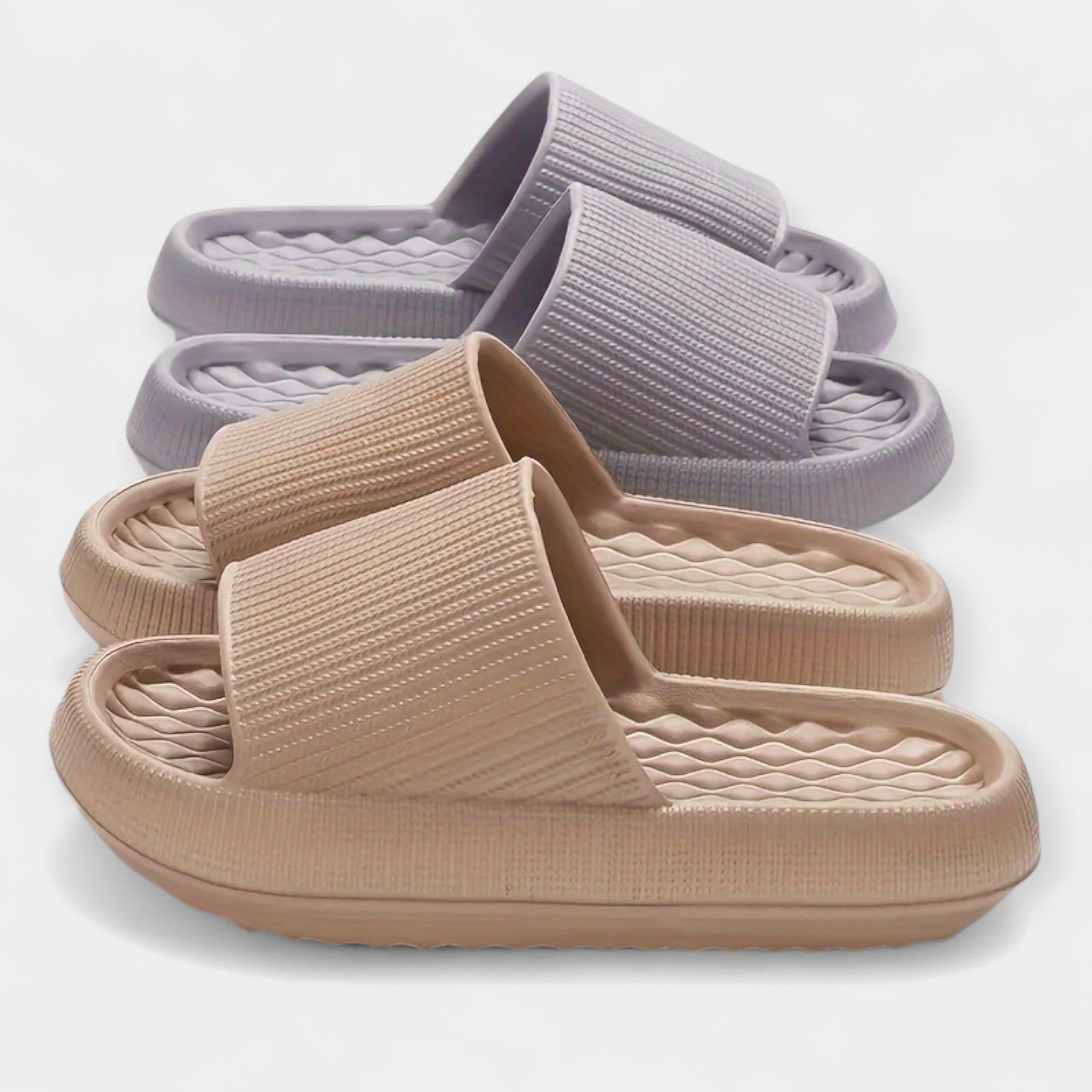 Kesäiset Slip-On Sandaalit Paksupohjaisina
