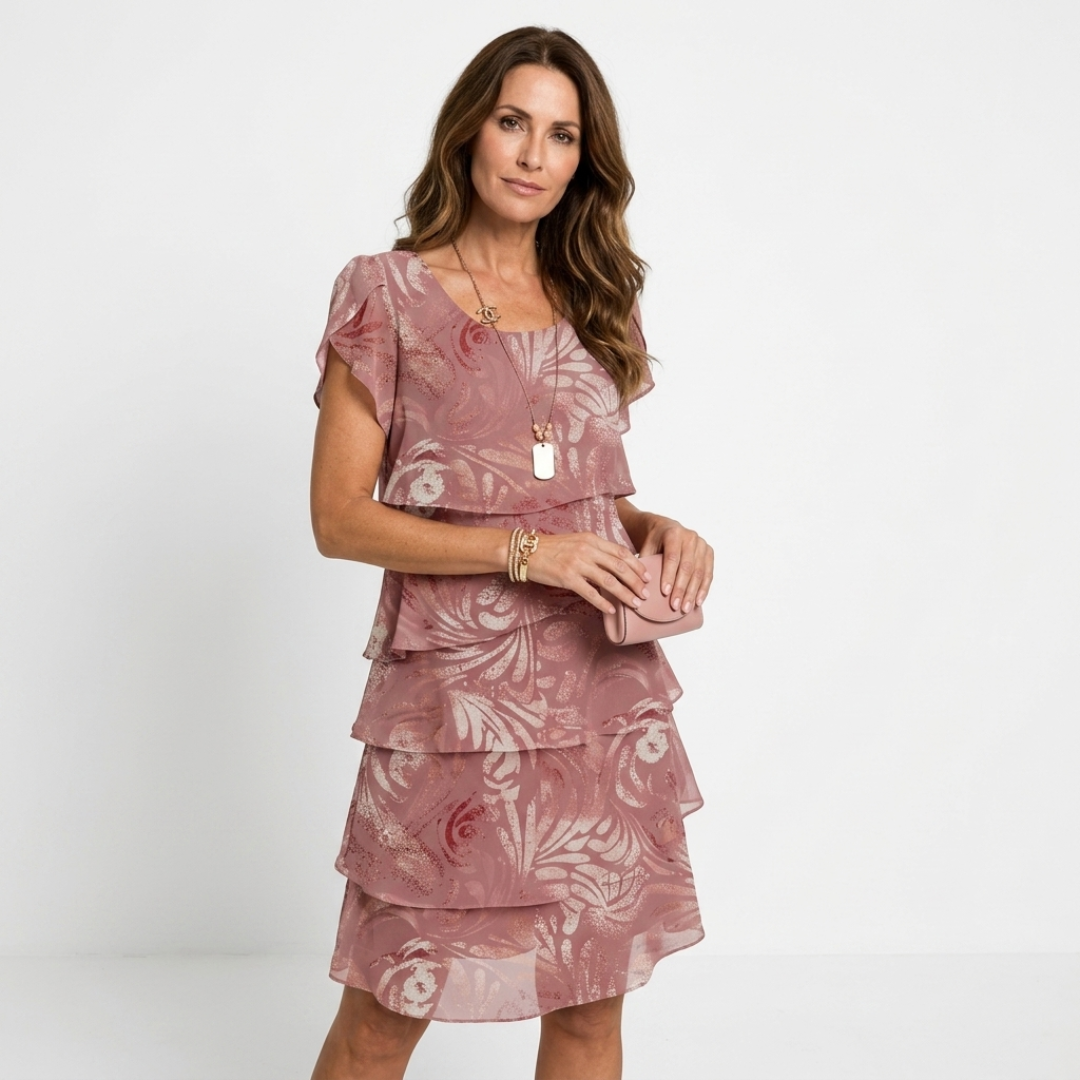 Deborah - Tyylikäs mekko volangein