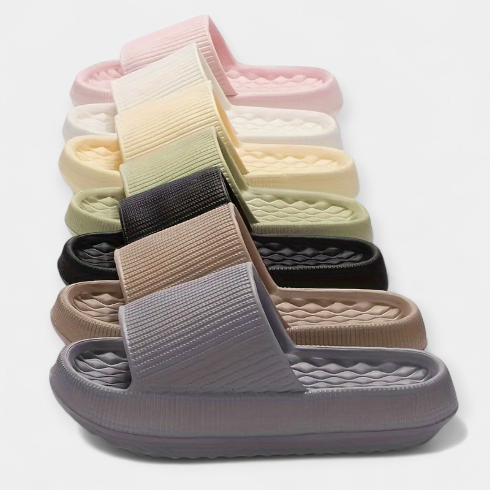 Kesäiset Slip-On Sandaalit Paksupohjaisina