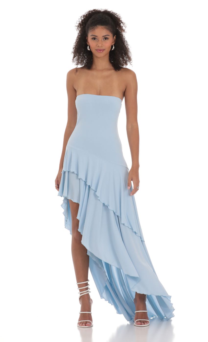 Rhea - Maxi-mekko volangeilla
