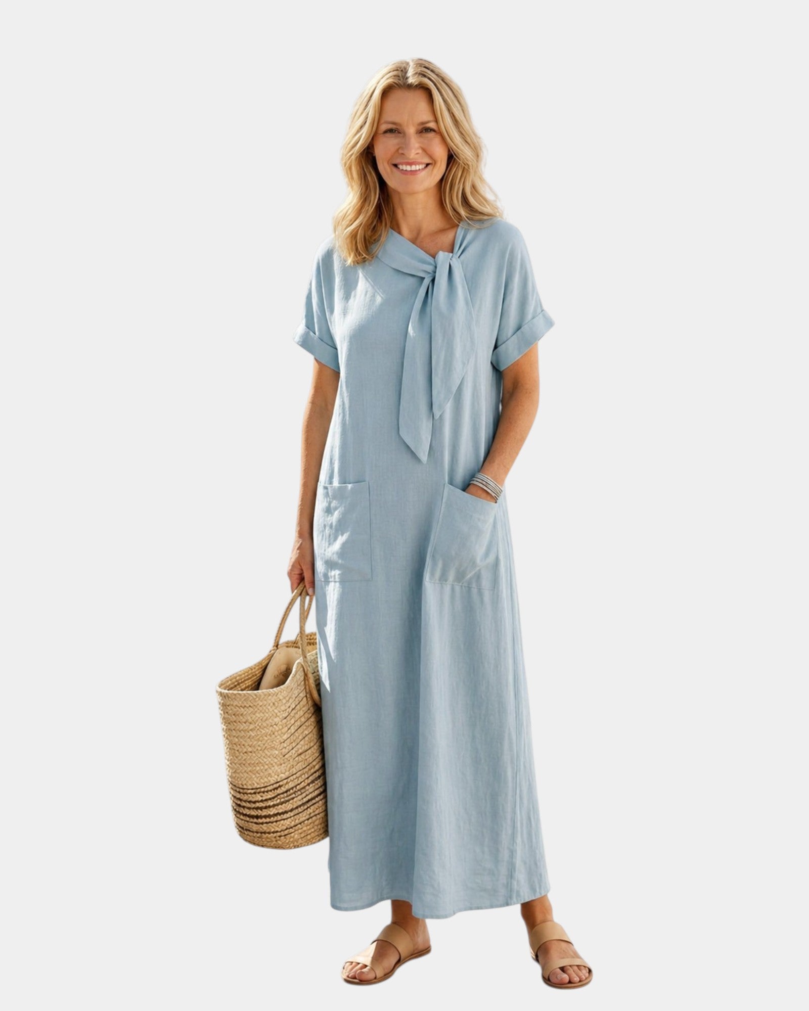 Abelle | Maxi-mekko sidotulla rintamuksella