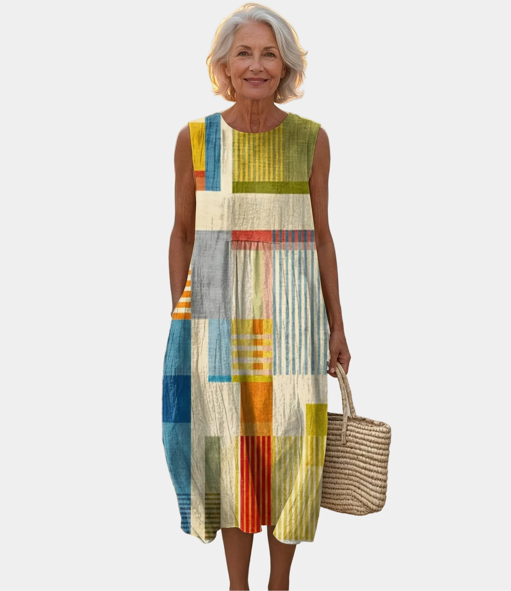 Vicky | Geometrinen Midi-mekko