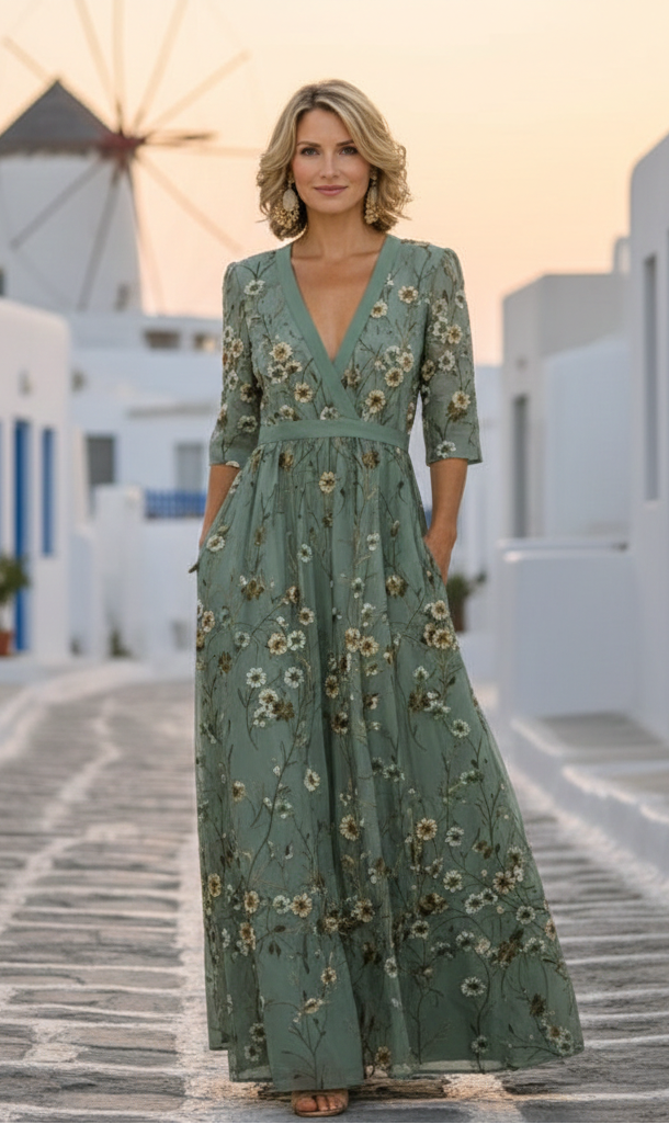Danae - Tyylikäs maxi-mekko