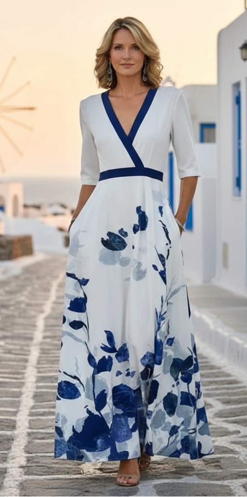 Danae - Tyylikäs maxi-mekko