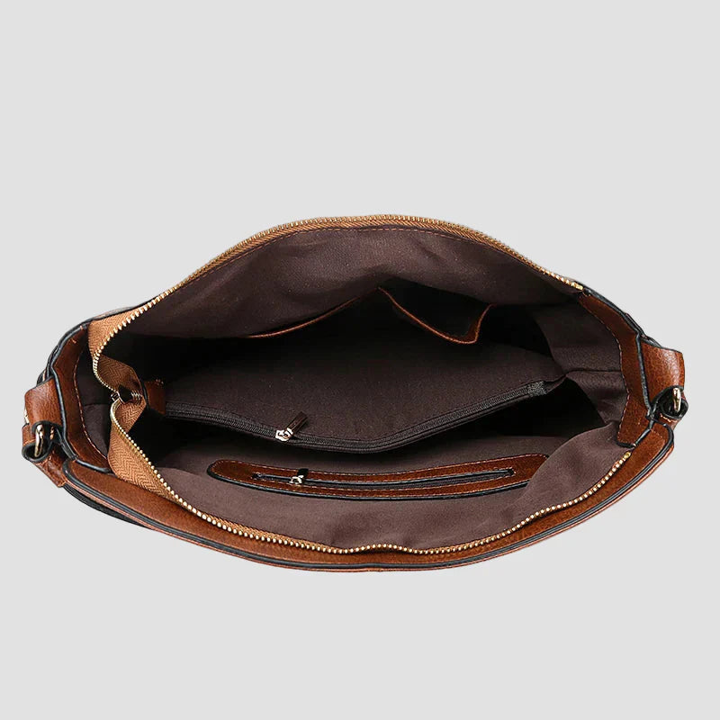 Souf - Ylellinen nahka Anti-Theft Hobo -laukku