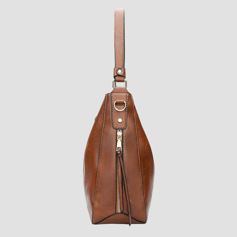 Souf - Ylellinen nahka Anti-Theft Hobo -laukku