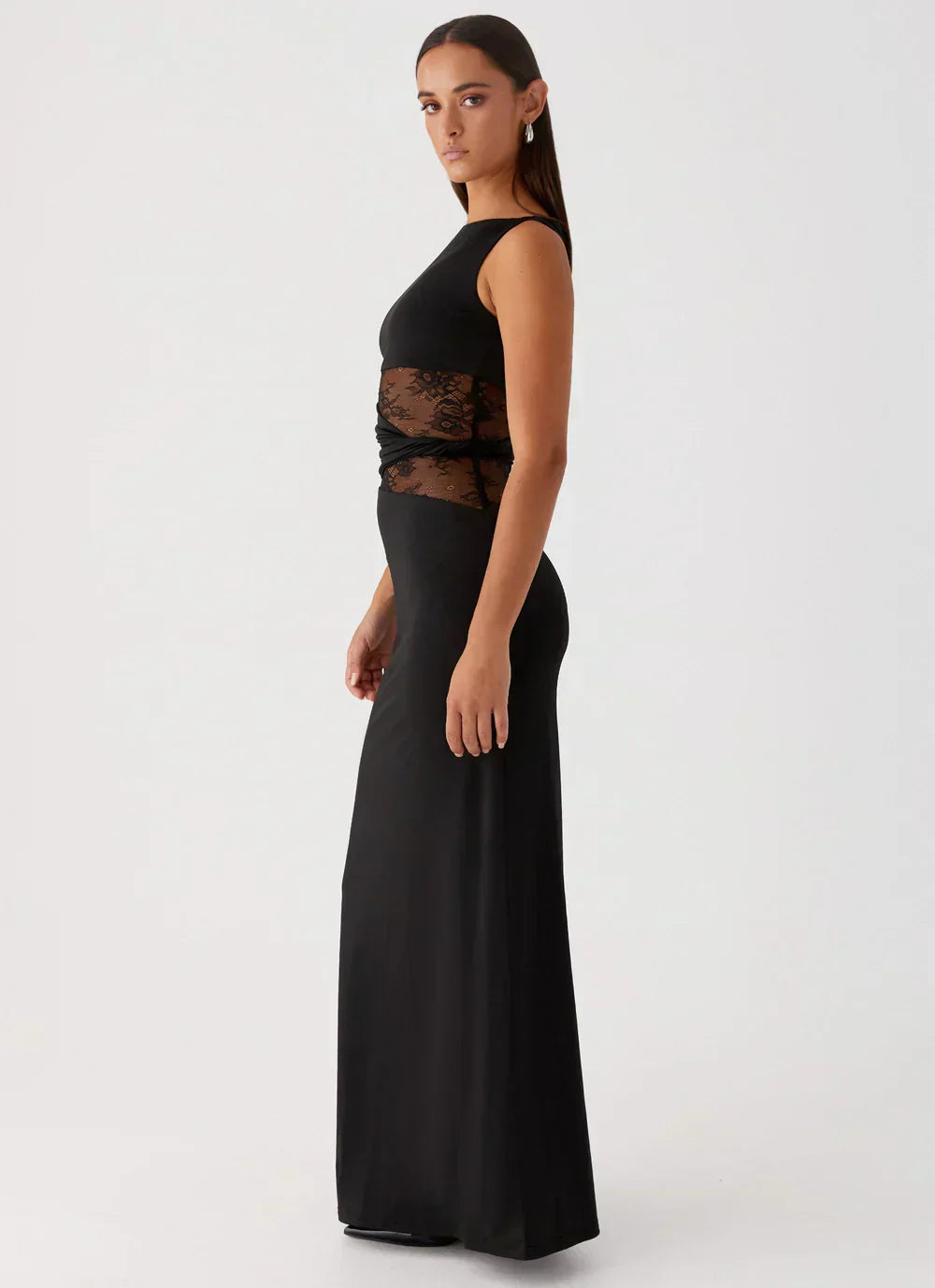 Liliana - Maxi-mekko mesh-yksityiskohdilla