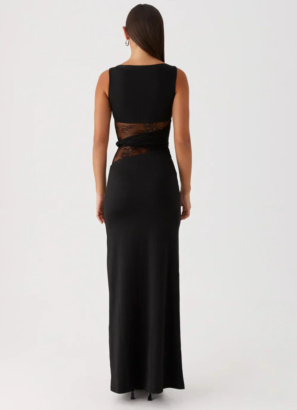 Liliana - Maxi-mekko mesh-yksityiskohdilla