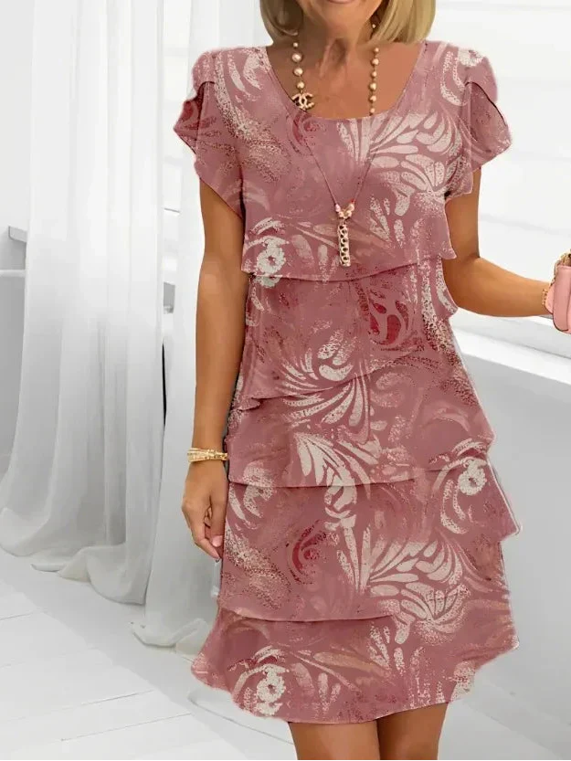 Deborah - Tyylikäs mekko volangein