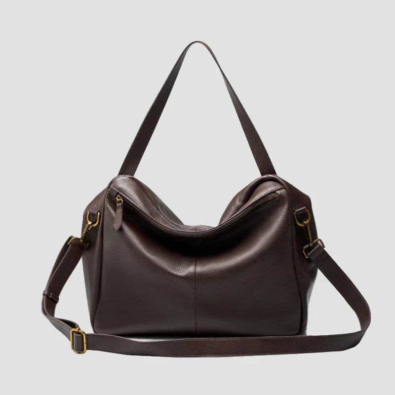 Adriani - Retro aito nahka pehmeä minimalistinen laukku päivittäiseen käyttöön