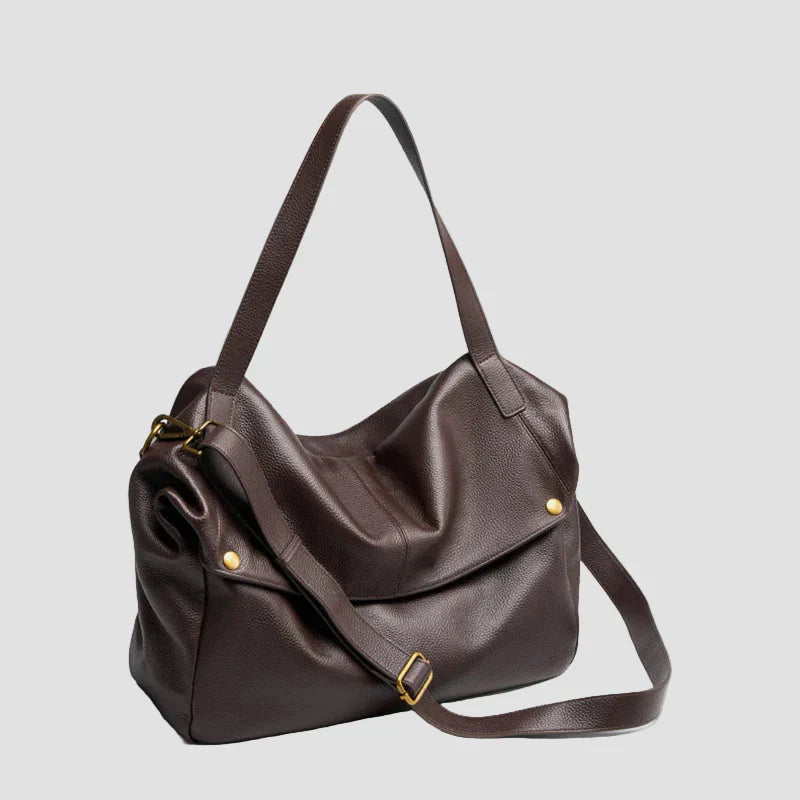Adriani - Retro aito nahka pehmeä minimalistinen laukku päivittäiseen käyttöön