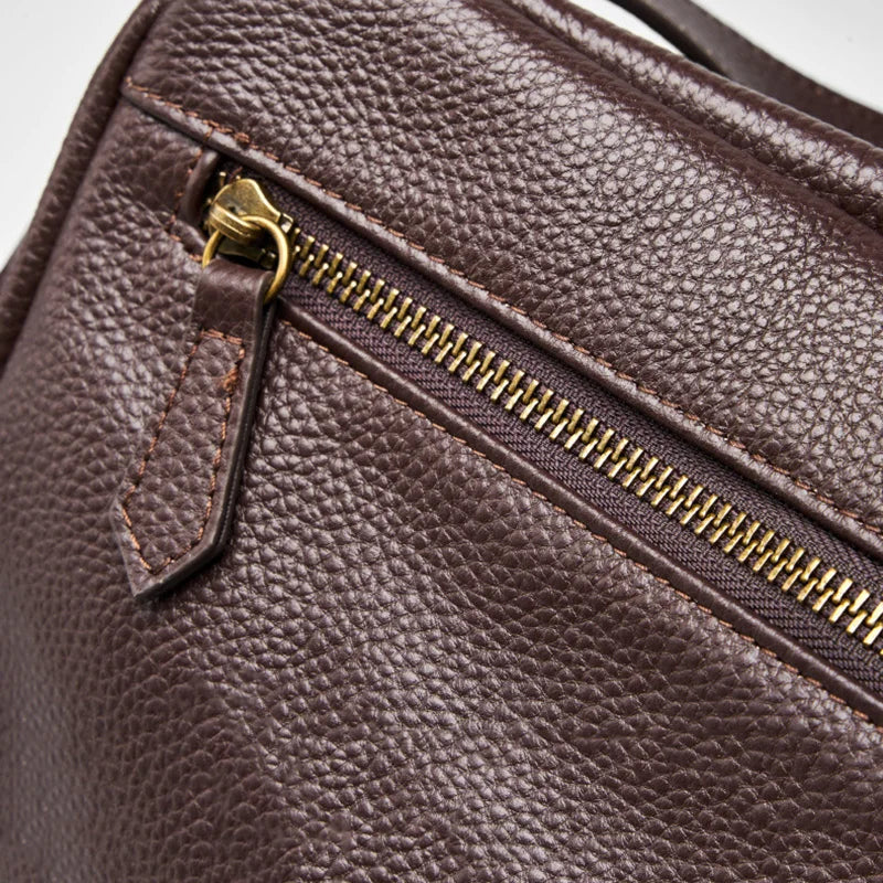 Adriani - Retro aito nahka pehmeä minimalistinen laukku päivittäiseen käyttöön