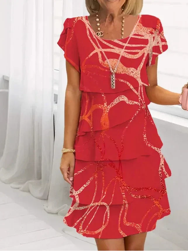 Danielle - Tyylikäs mukavuusmekko raidoilla