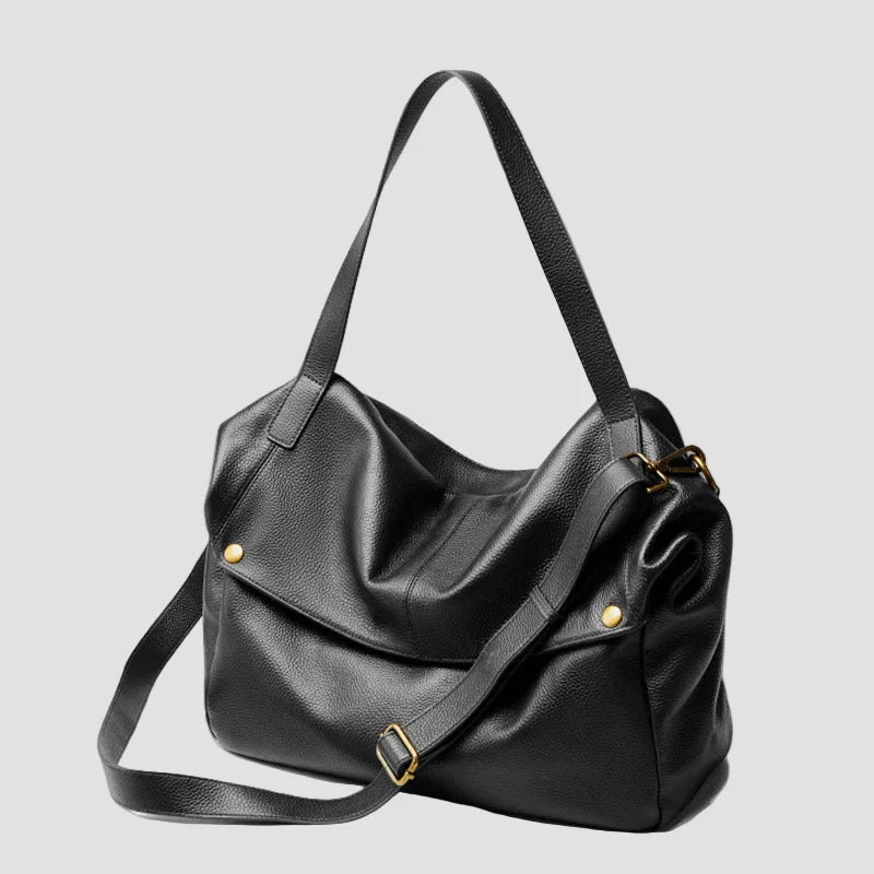 Adriani - Retro aito nahka pehmeä minimalistinen laukku päivittäiseen käyttöön
