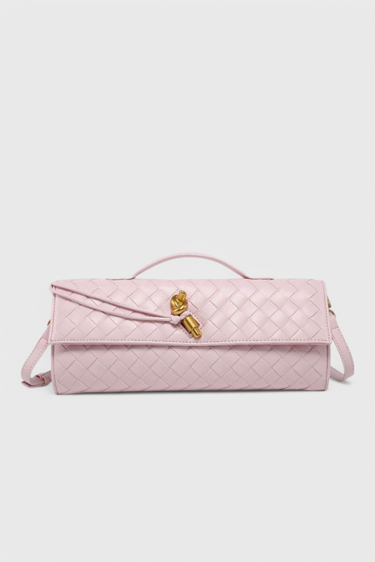 Melanie Clutch -laukku kultaisella solmuyksityiskohdalla
