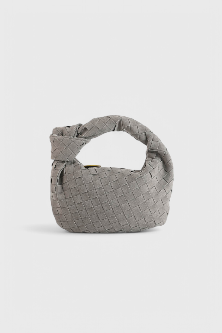 Mini Remi Woven -laukku solmuyksityiskohdalla