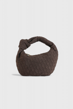 Mini Remi Woven -laukku solmuyksityiskohdalla