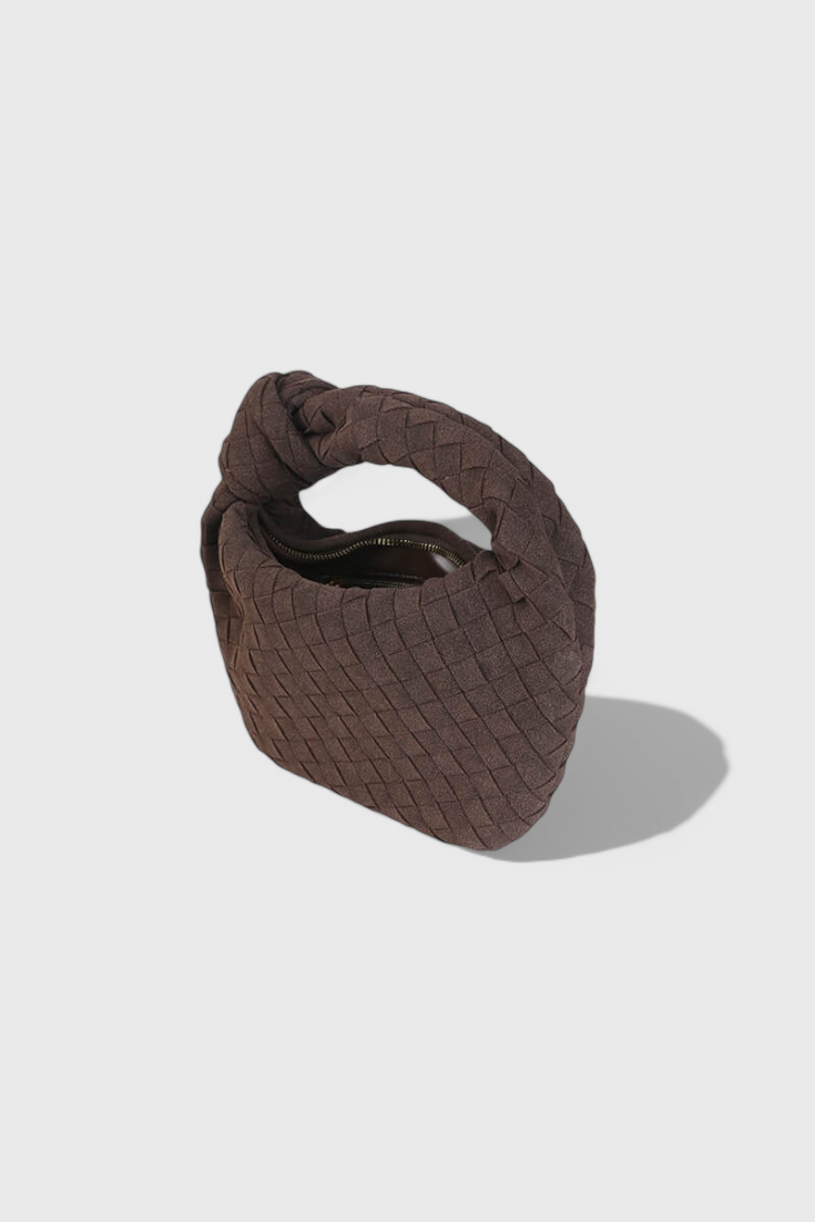 Mini Remi Woven -laukku solmuyksityiskohdalla