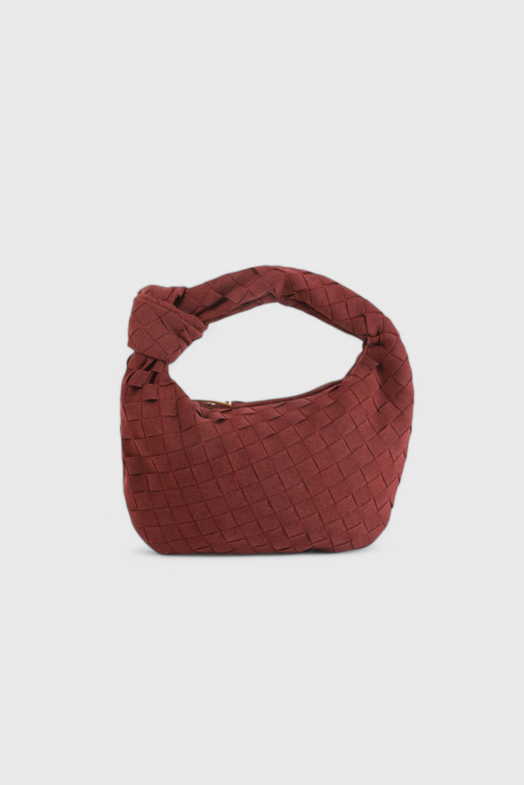 Mini Remi Woven -laukku solmuyksityiskohdalla