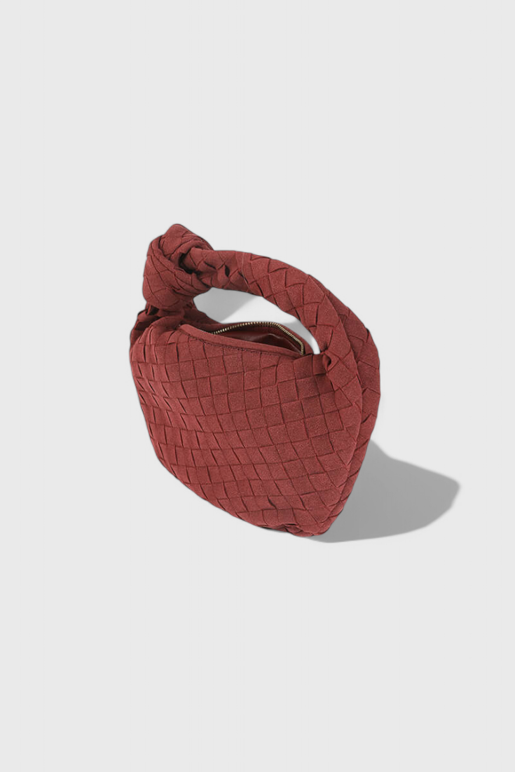 Mini Remi Woven -laukku solmuyksityiskohdalla