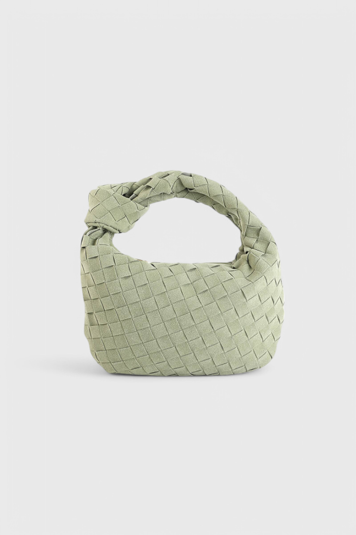 Mini Remi Woven -laukku solmuyksityiskohdalla