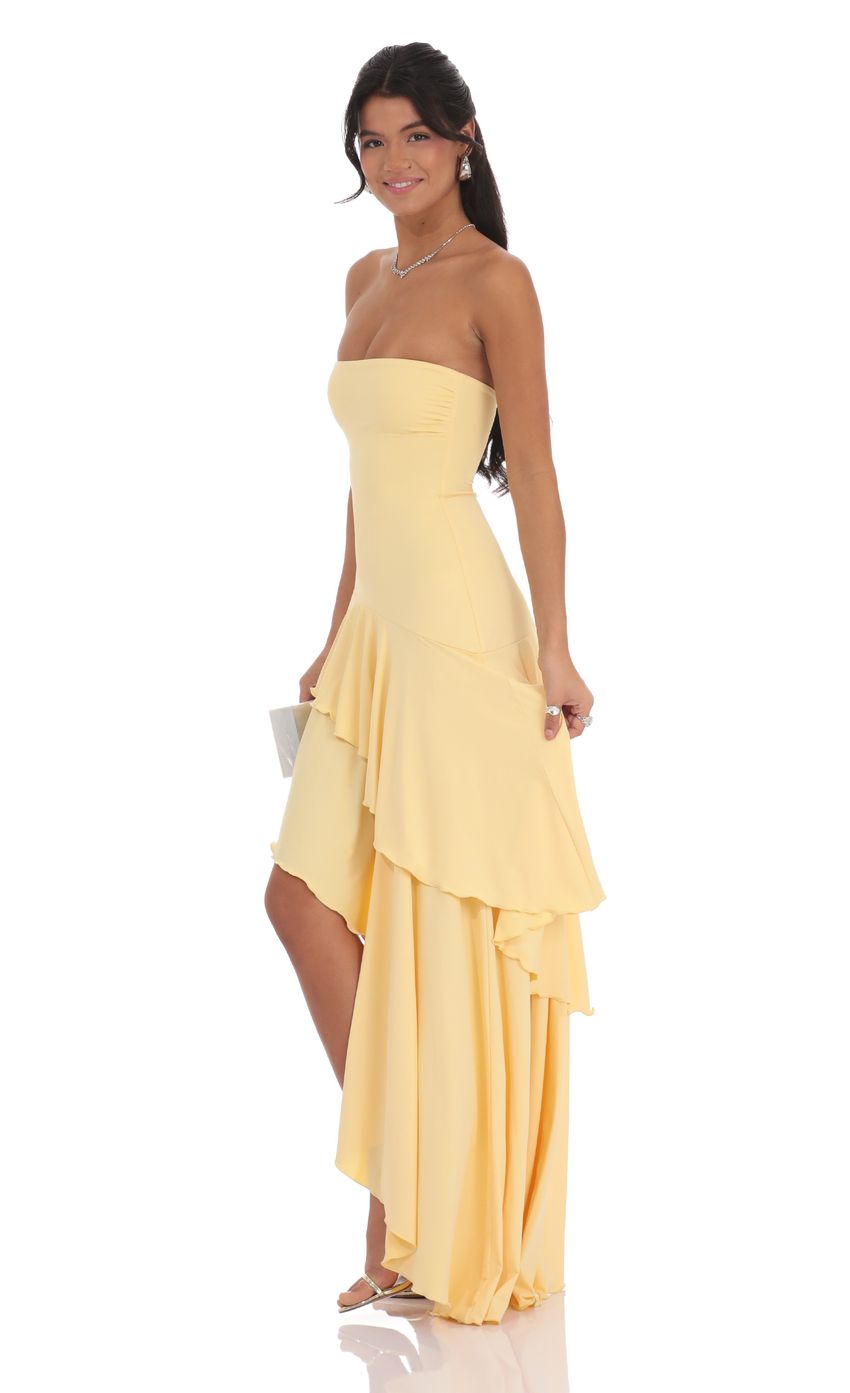 Rhea - Maxi-mekko volangeilla