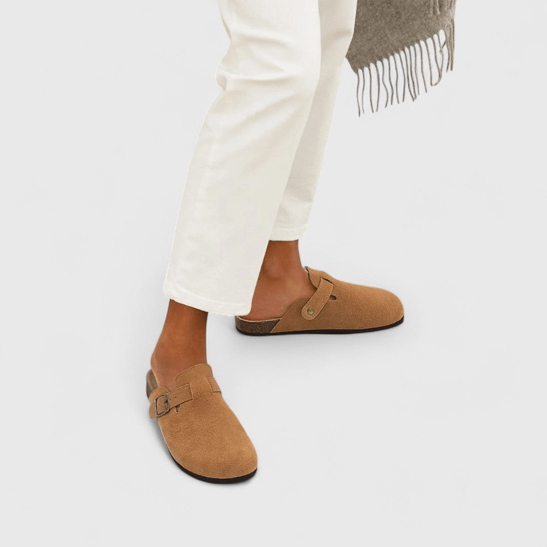 Lucia - Anatomiset sandaalit suede-nahasta