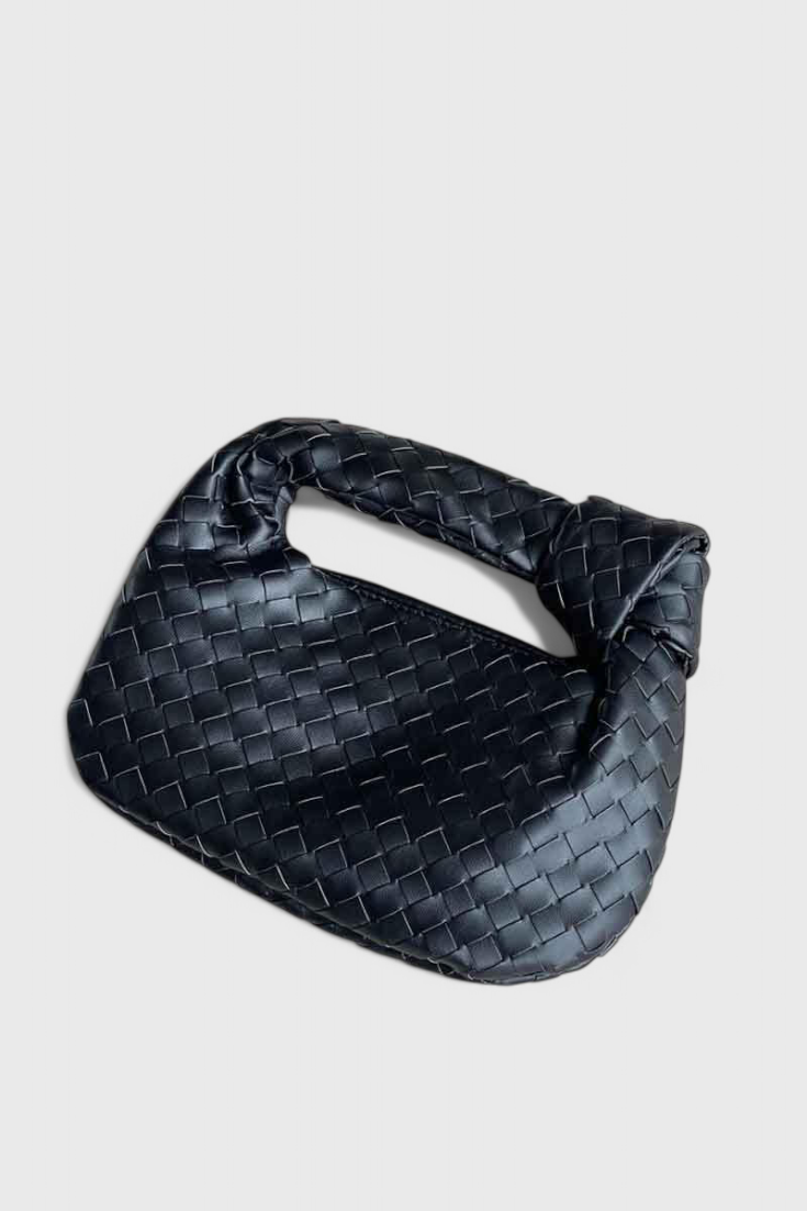 Sage Bolso Satchel Mini Woven -laukku