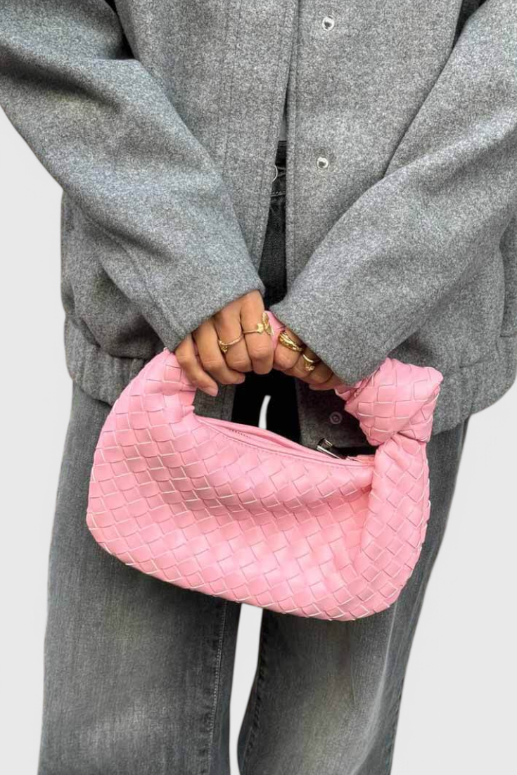 Sage Bolso Satchel Mini Woven -laukku