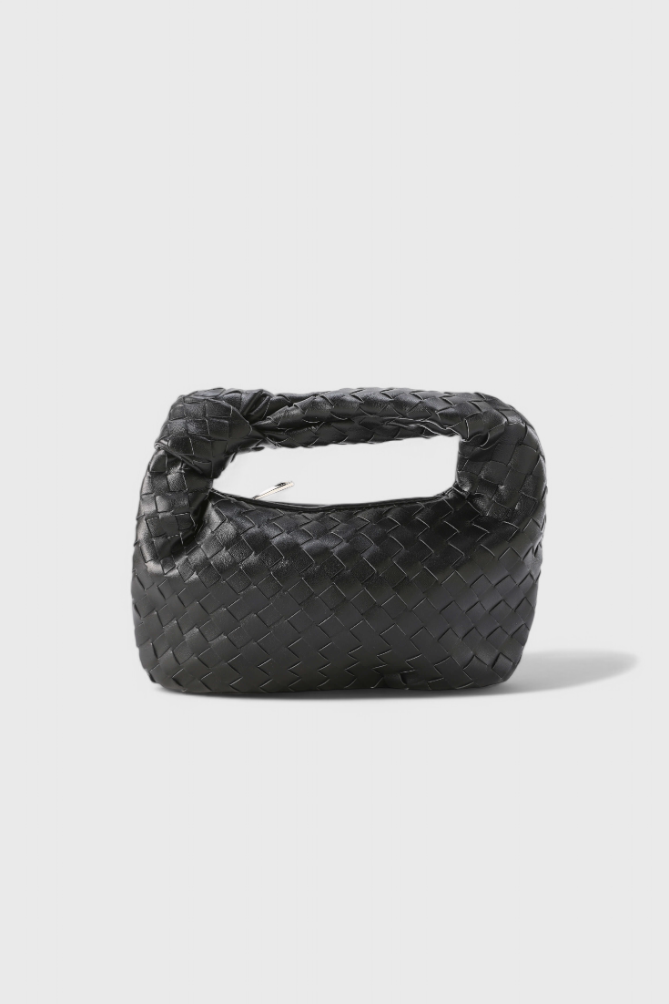 Sage Bolso Satchel Mini Woven -laukku