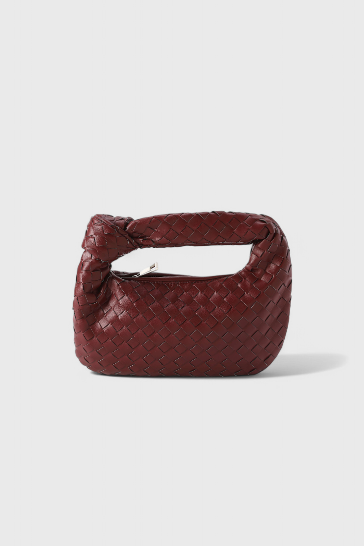 Sage Bolso Satchel Mini Woven -laukku