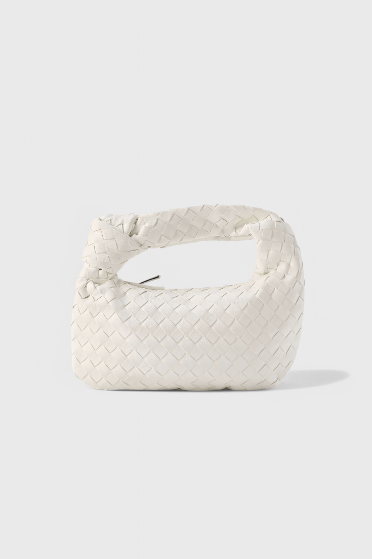 Sage Bolso Satchel Mini Woven -laukku