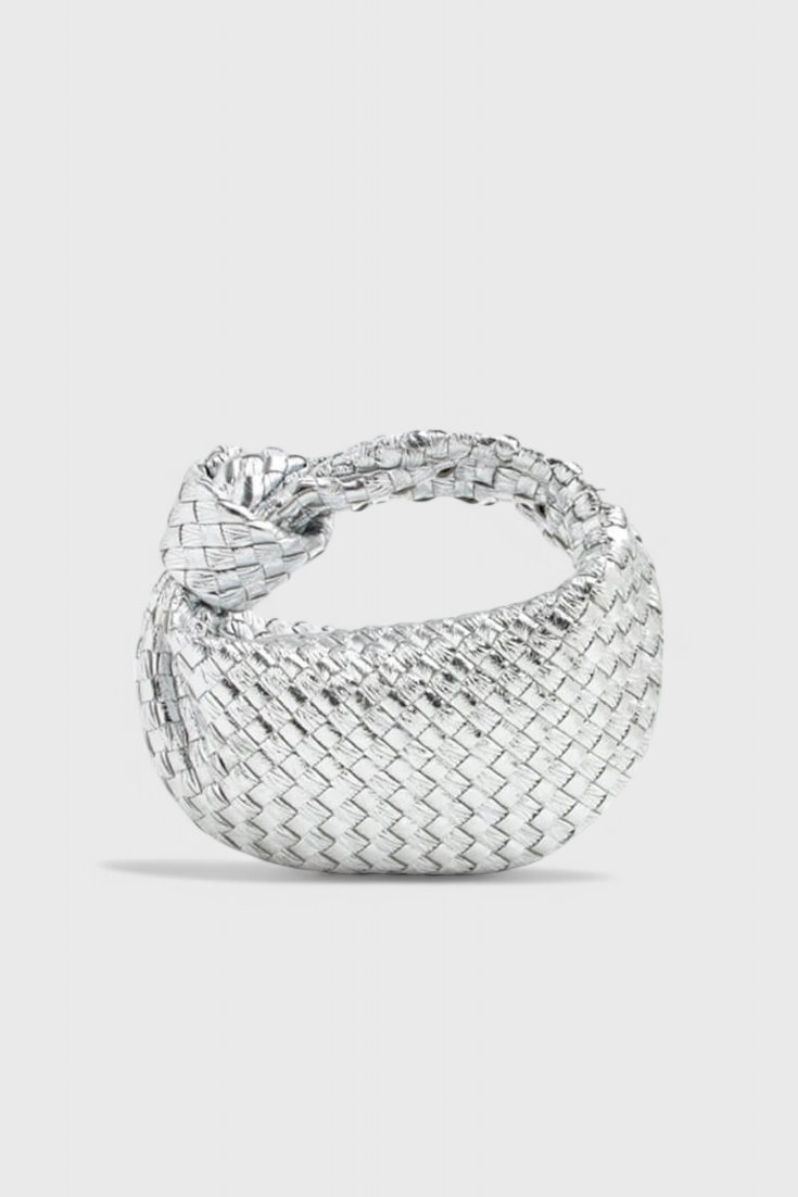 Sage Bolso Satchel Mini Woven -laukku